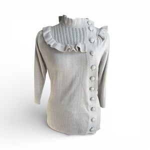 Vintage Y2K dELiA*s Ruffled Turtleneck Sweater